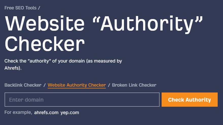 Website Authority Checker